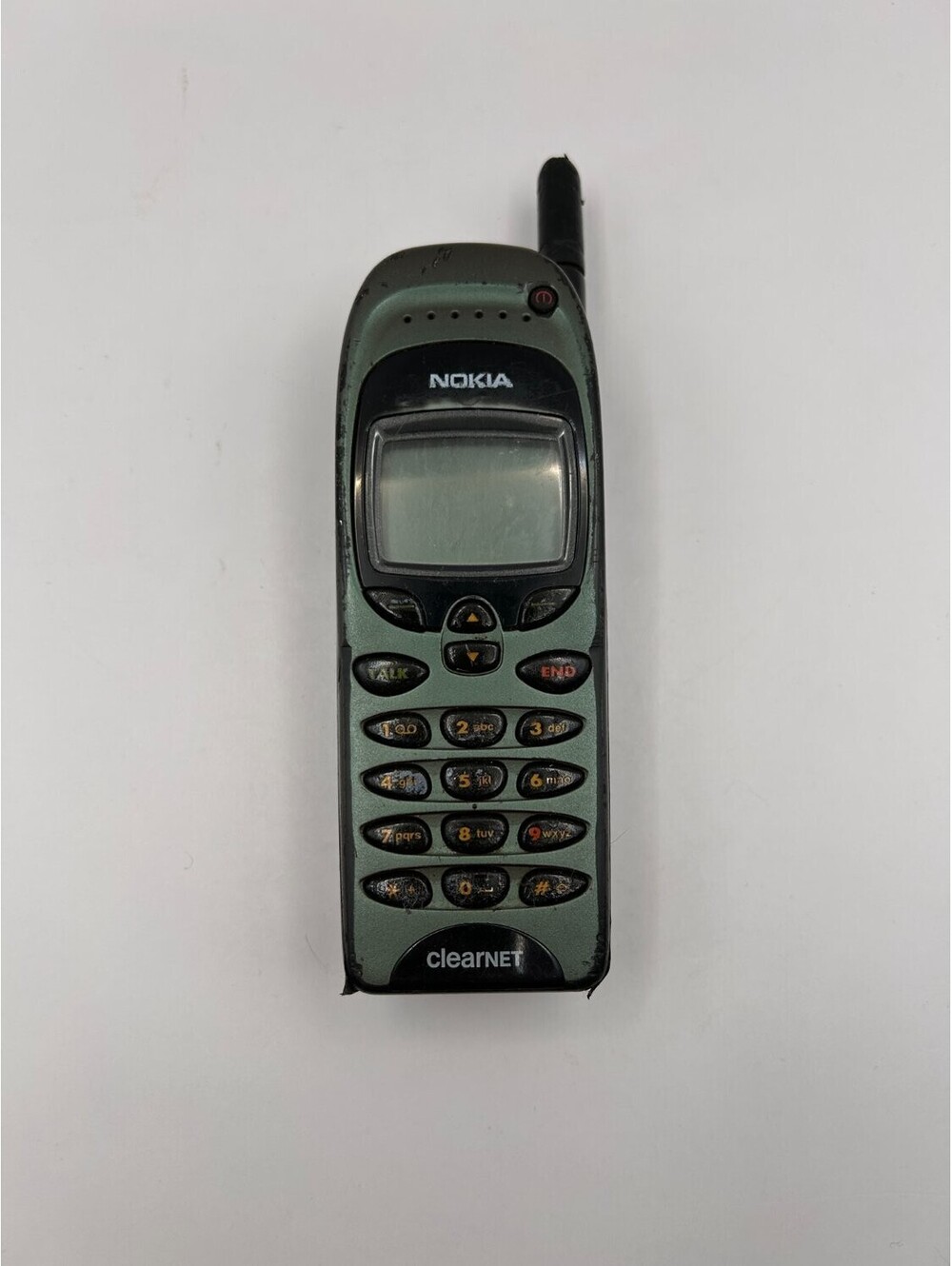 Nokia 6185 Cellular Mobile Phone Green For Parts Fixed Stub Antenna